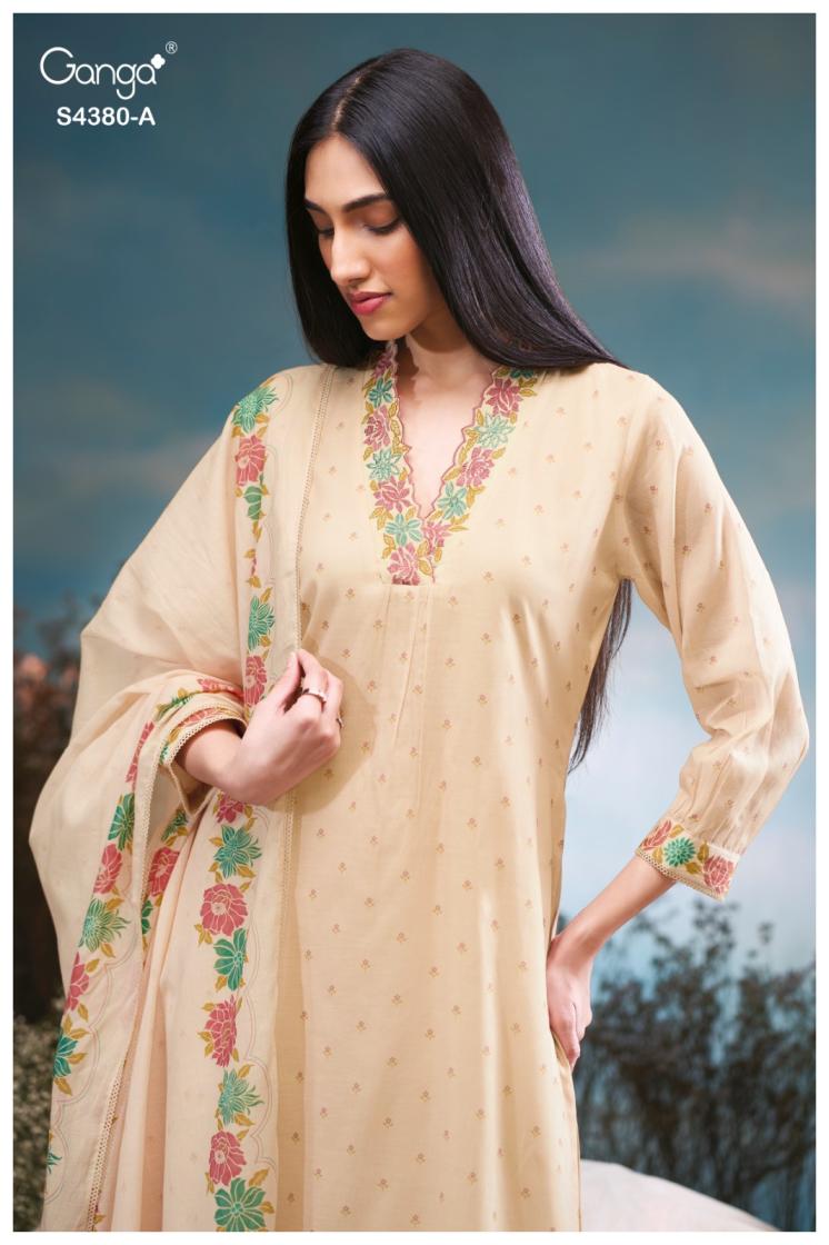 BUY GANGA SUITS ONLINE SALE GANGA CERAYA S4380 NEW CATALOGUE