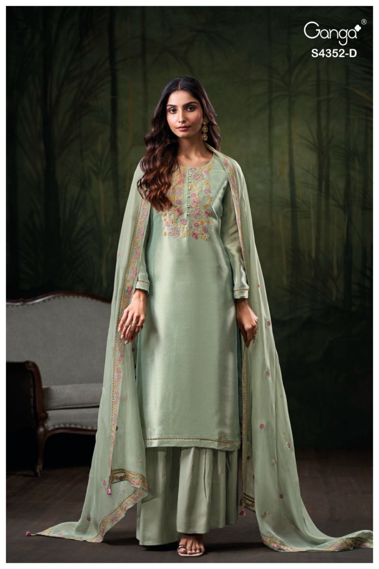 BUY GANGA SUITS ONLINE SHOPPING GANGA CHAYANA S4352 PREMIUM SUIT
