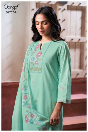GANGA CIRELIA S4757 PREMIUM COTTON SUIT