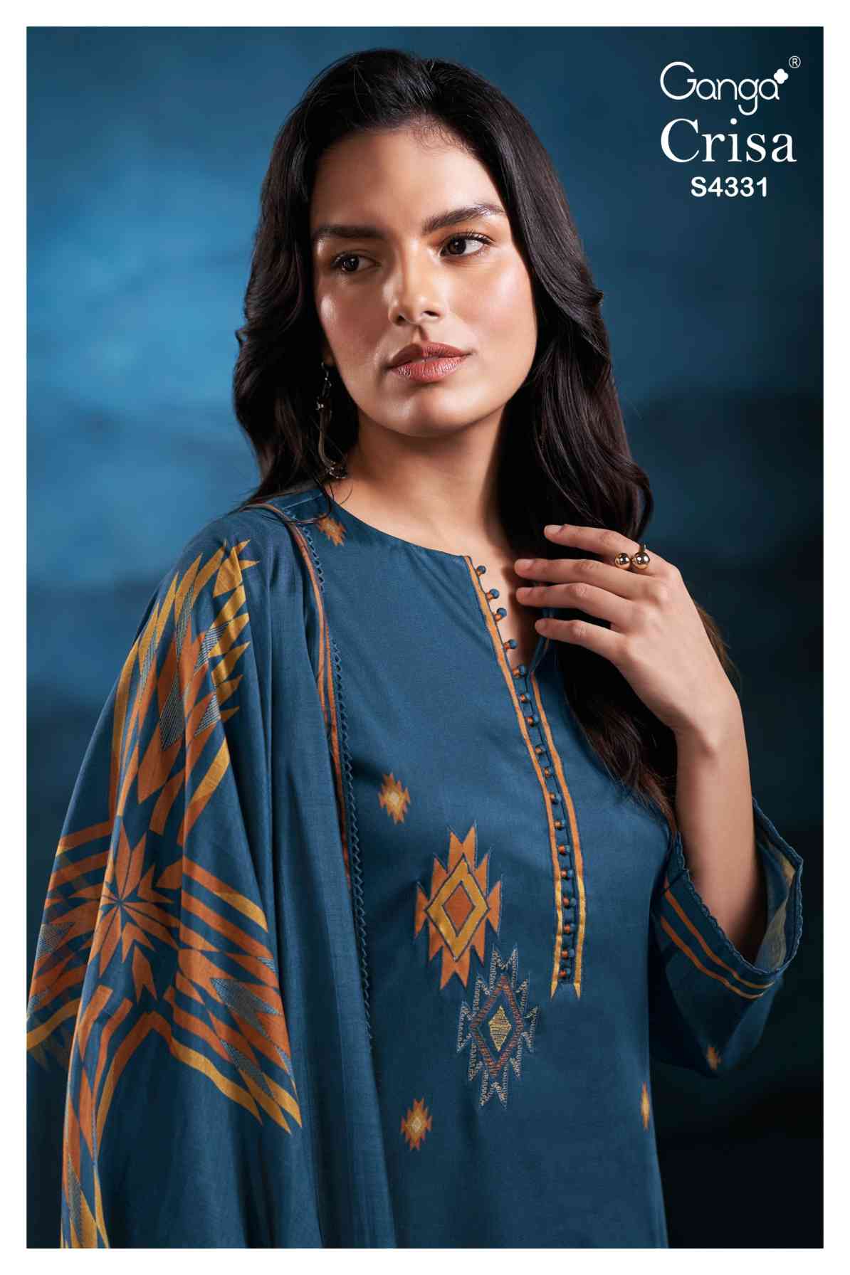 BUY GANGA SUITS WITH PRICE GANGA CRISA S4331 TOP DESIGN