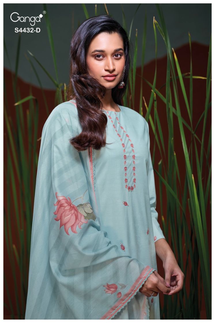 BUY GANGA SUITS ONLINE GANGA DAHLINA S4432 PREMIUM SUIT