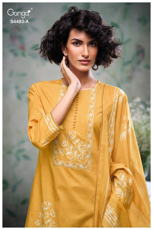 BUY GANGA SUITS ONLINE WITH PRICE GANGA DELILAH S4483 FRONT VIEW