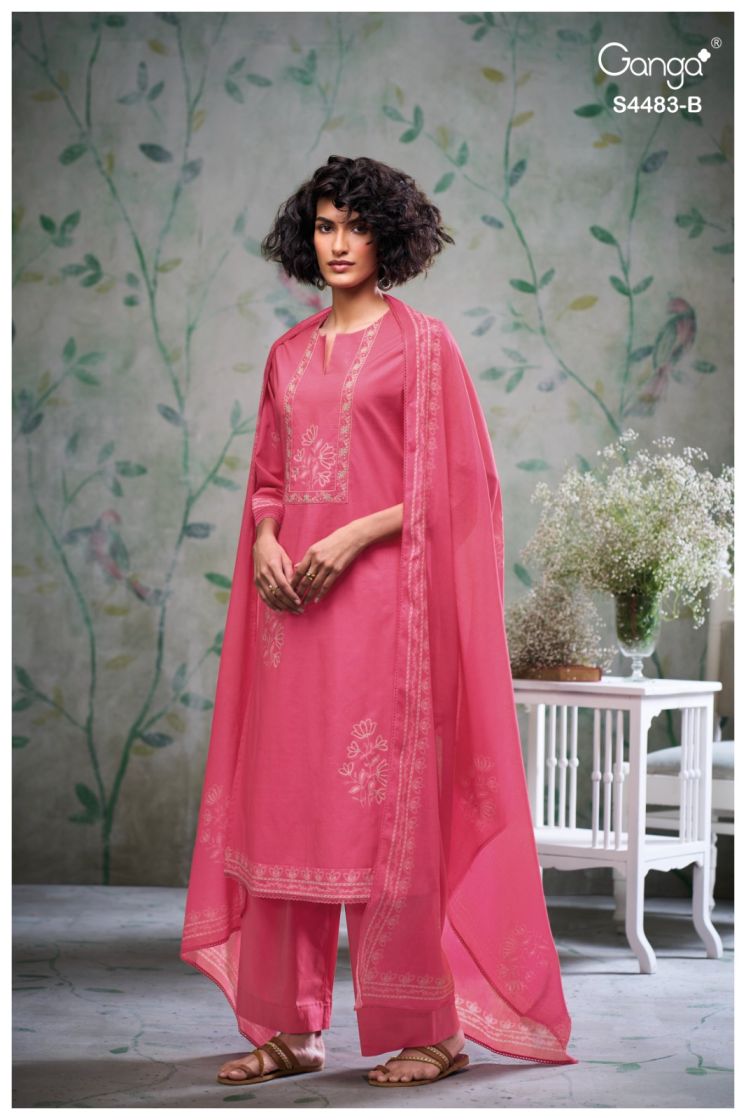 BUY GANGA SUITS ONLINE WITH PRICE GANGA DELILAH S4483 TOP DESIGN