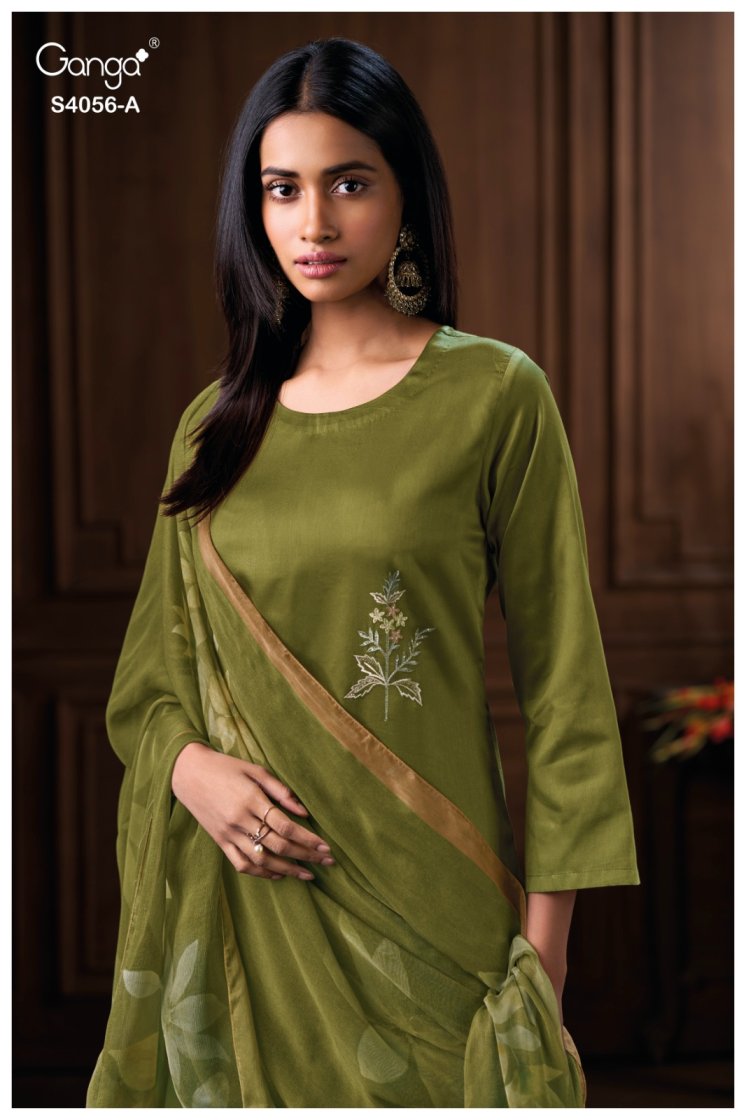 BUY GANGA SUITS ONLINE SALE GANGA DEYARA S4056 TOP DESIGN