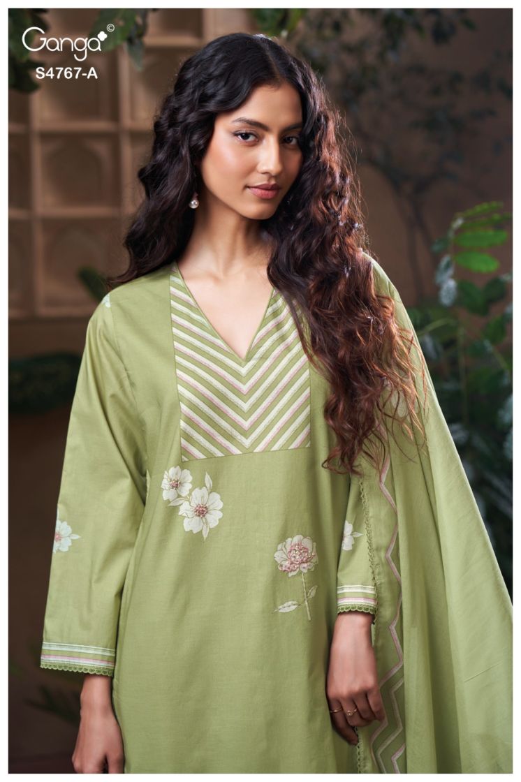 BUY GANGA SUITS GANGA DIRELIA S4767 BACK VIEW