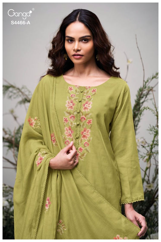 BUY GANGA SUITS ONLINE GANGA DIYANAE S4466 FRONT VIEW