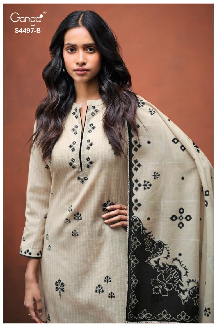 BUY GANGA SUITS ONLINE GANGA DREERA S4497 TOP DESIGN