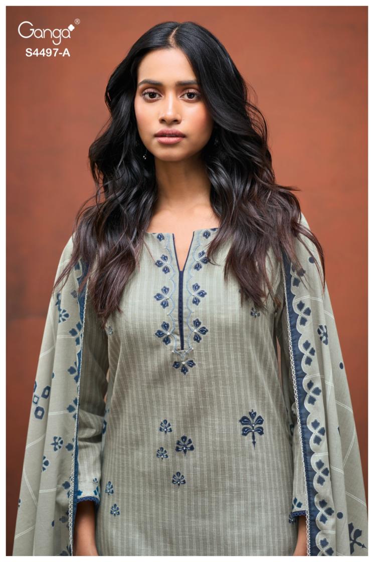 BUY GANGA SUITS ONLINE GANGA DREERA S4497 PREMIUM SUIT