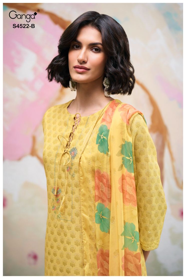 BUY GANGA SUITS ONLINE SALE GANGA EIRYA S4522 BACK VIEW