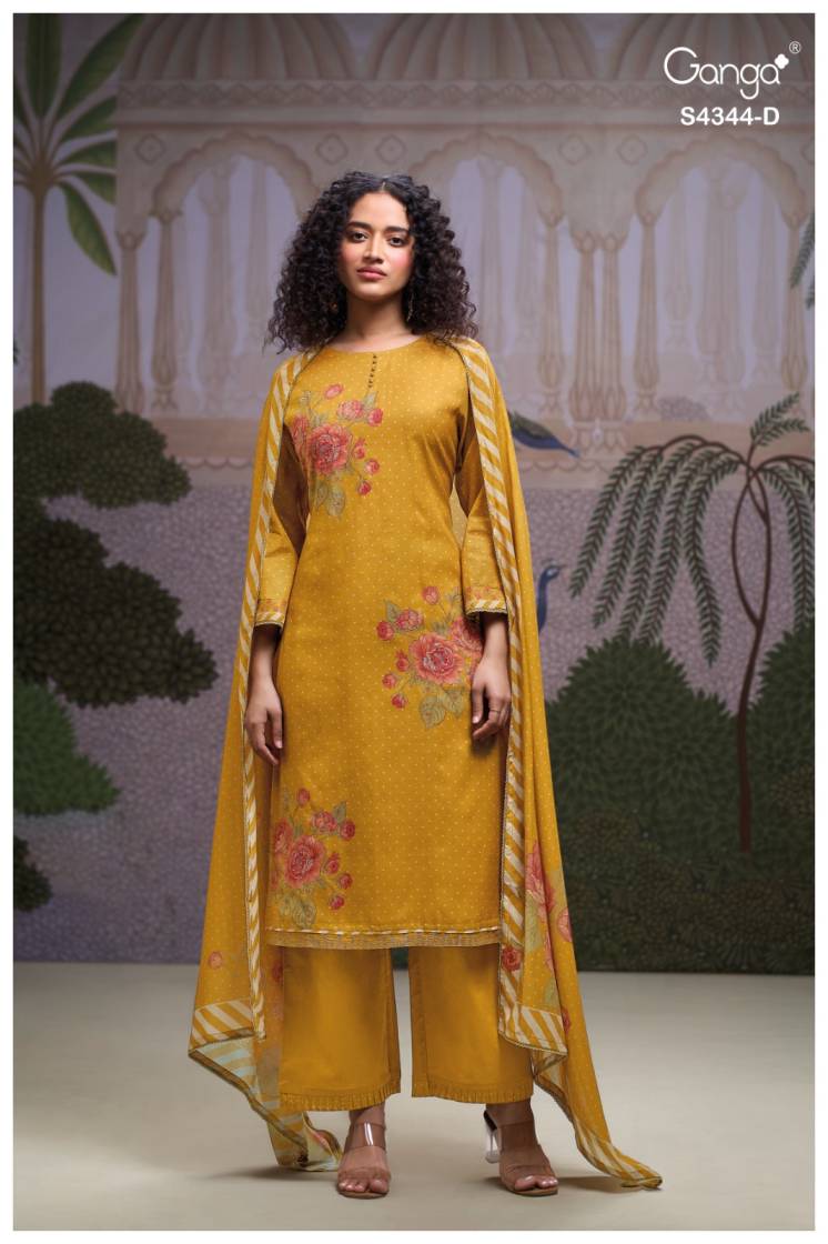 BUY GANGA SUITS WITH PRICE GANGA ELARIS S4344 FULL SET