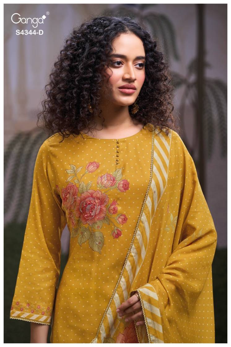 BUY GANGA SUITS WITH PRICE GANGA ELARIS S4344 TOP DESIGN