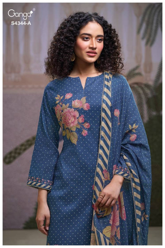 BUY GANGA SUITS WITH PRICE GANGA ELARIS S4344 PREMIUM SUIT