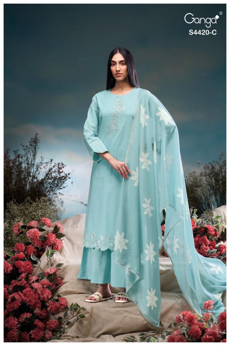 BUY GANGA SUITS ONLINE GANGA ERILIN S4420 PREMIUM SUIT