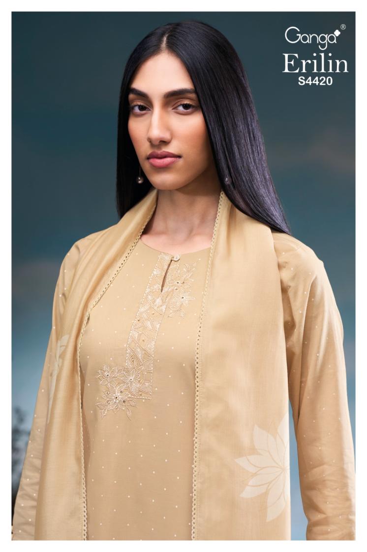 BUY GANGA SUITS ONLINE GANGA ERILIN S4420 BACK VIEW