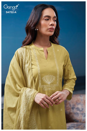 GANGA FAIRA S4752 PREMIUM COTTON SUIT
