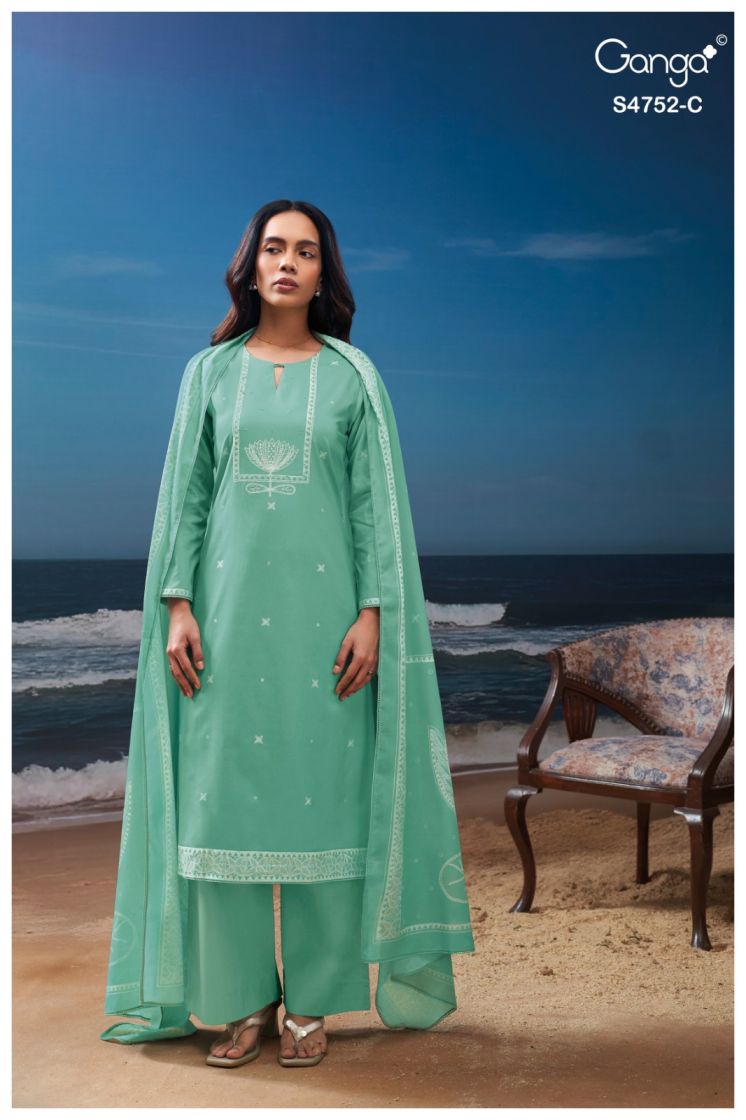GANGA FAIRA S4752 PREMIUM COTTON SUIT – ASHOK LAL & SONS