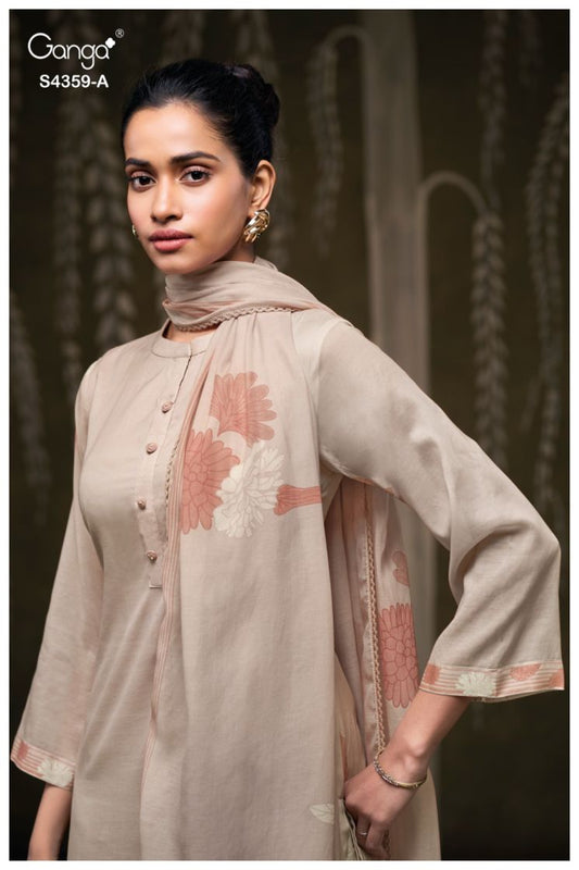 BUY GANGA SUITS SINGLE PIECE GANGA FAYARA S4359 TOP DESIGN