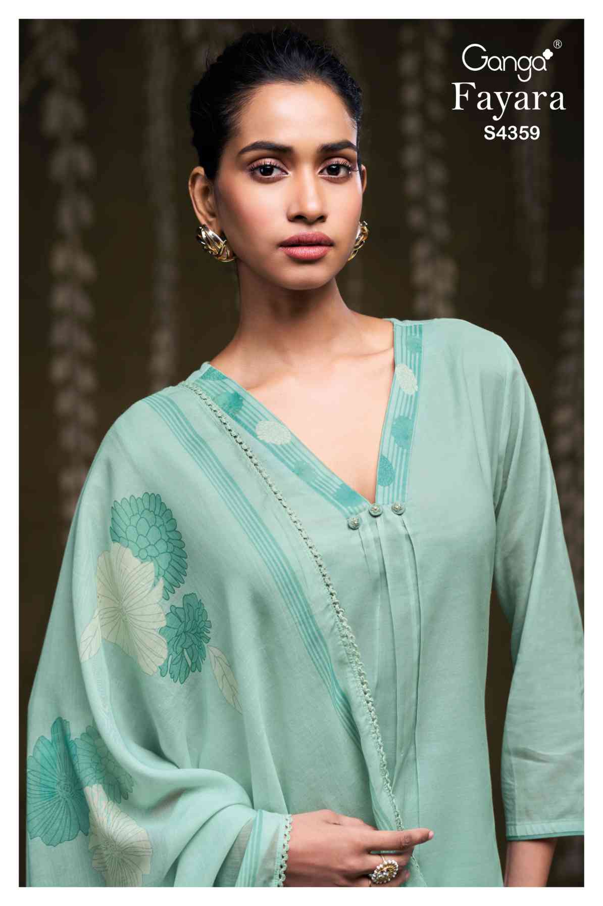 BUY GANGA SUITS SINGLE PIECE GANGA FAYARA S4359 NEW CATALOGUE