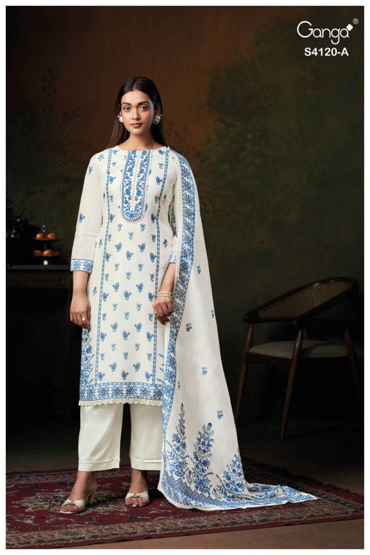 BUY GANGA SUITS ONLINE WITH PRICE GANGA FERYNA S4120 FRONT VIEW