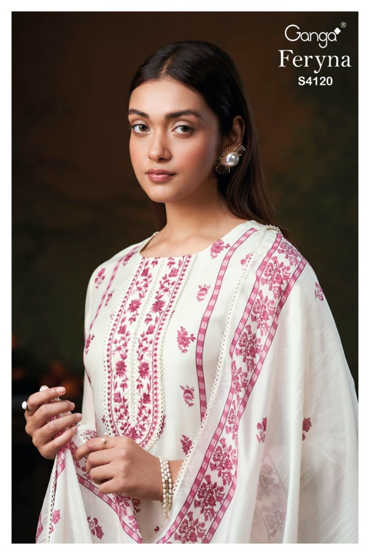 BUY GANGA SUITS ONLINE WITH PRICE GANGA FERYNA S4120 TOP DESIGN