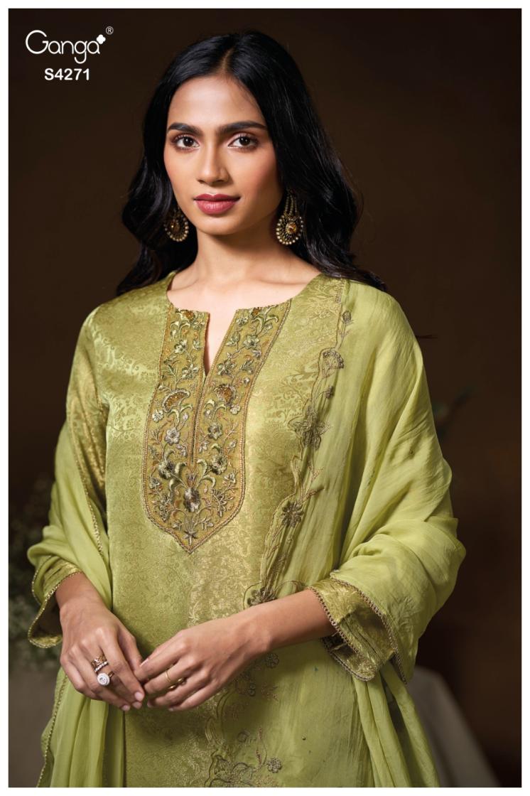 BUY GANGA SUITS ONLINE WITH PRICE GANGA FYNAA S4271 FRONT VIEW