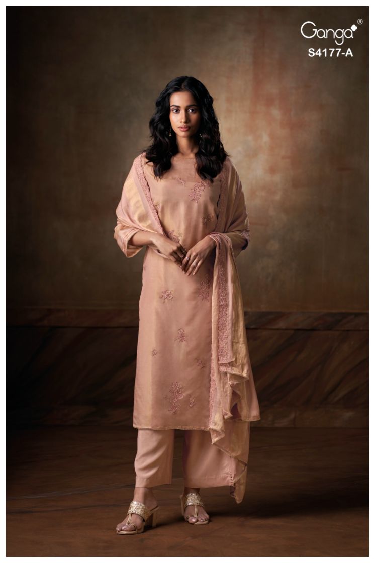 BUY GANGA SUITS WITH PRICE GANGA GEESHA S4177 FRONT VIEW