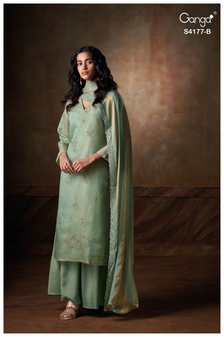 BUY GANGA SUITS WITH PRICE GANGA GEESHA S4177 FULL SET