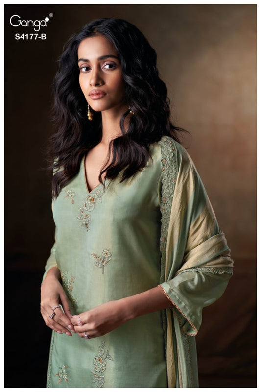 BUY GANGA SUITS WITH PRICE GANGA GEESHA S4177 TOP DESIGN