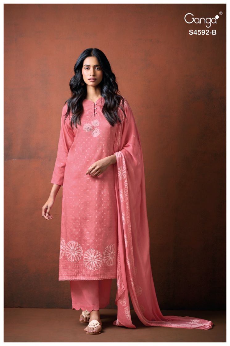 BUY GANGA SUITS ONLINE GANGA GIREL S4592 FULL SET