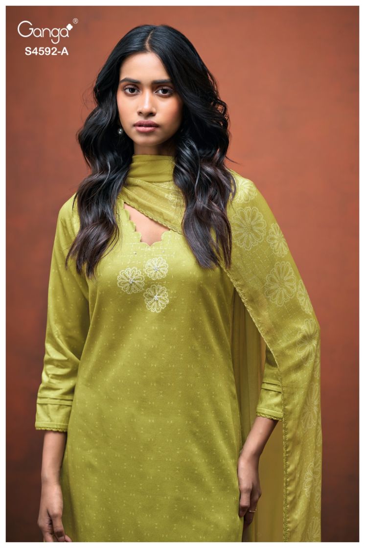 BUY GANGA SUITS ONLINE GANGA GIREL S4592 TOP DESIGN