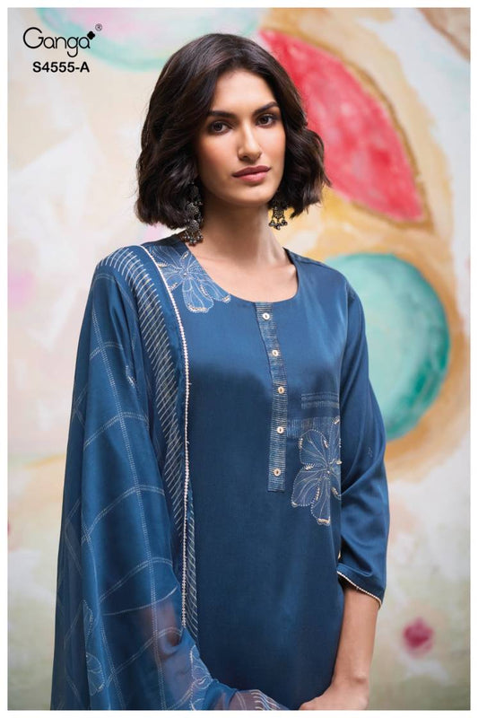 BUY GANGA SUITS GANGA GIREYA S4555 CLOSEUP IMAGE