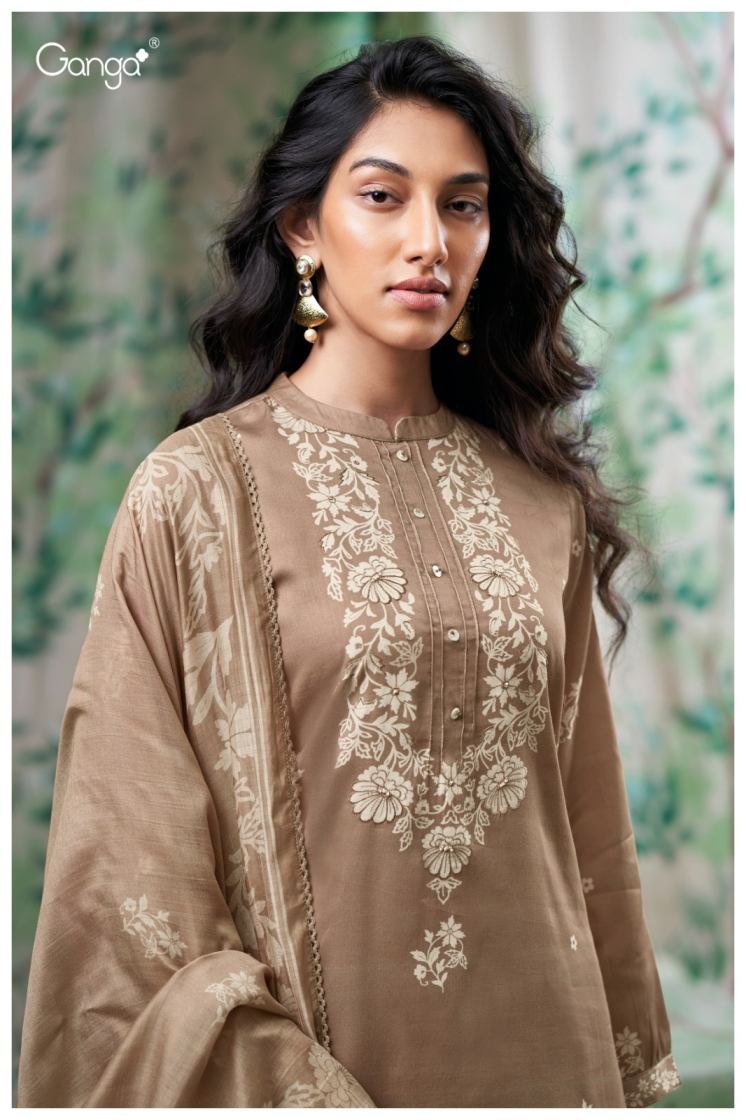 BUY GANGA SUITS SINGLE PIECE GANGA GISELLE S3705 FULL SET