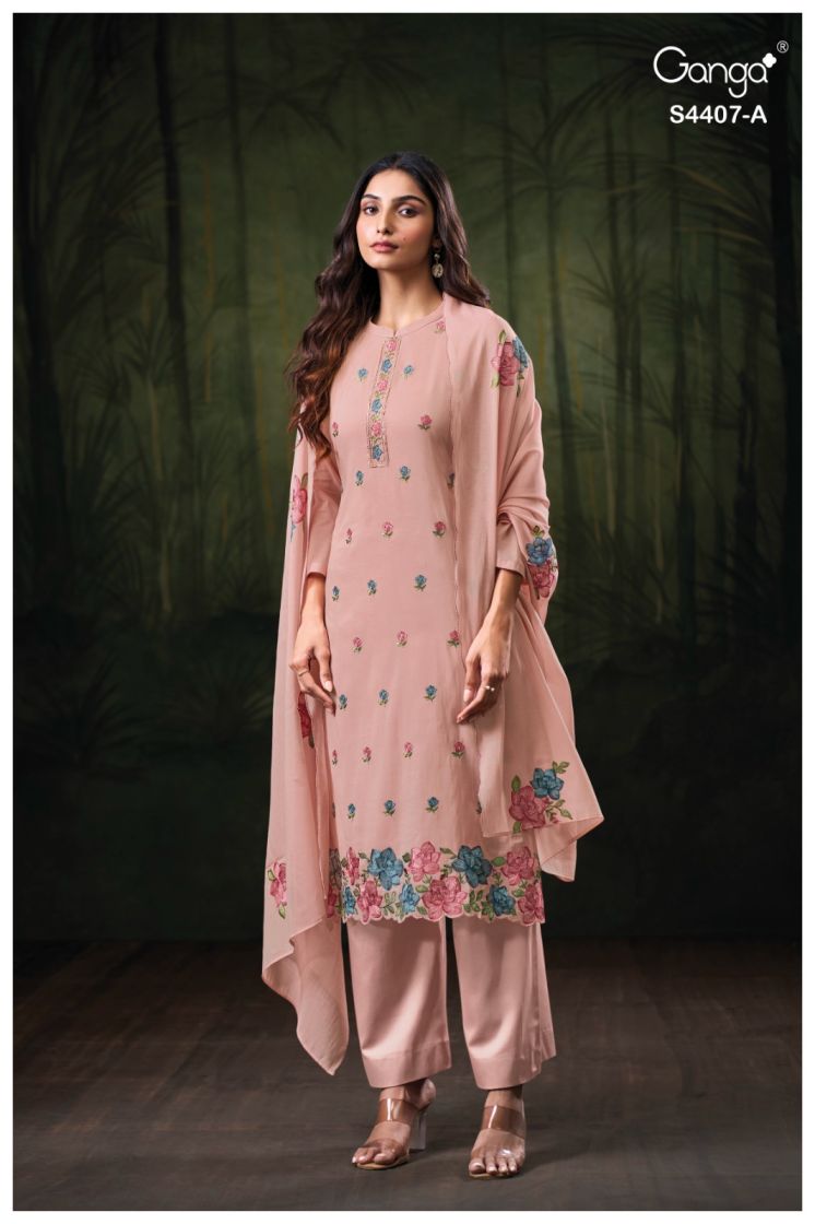 BUY GANGA SUITS ONLINE SALE GANGA GLEAH S4407 PREMIUM SUIT
