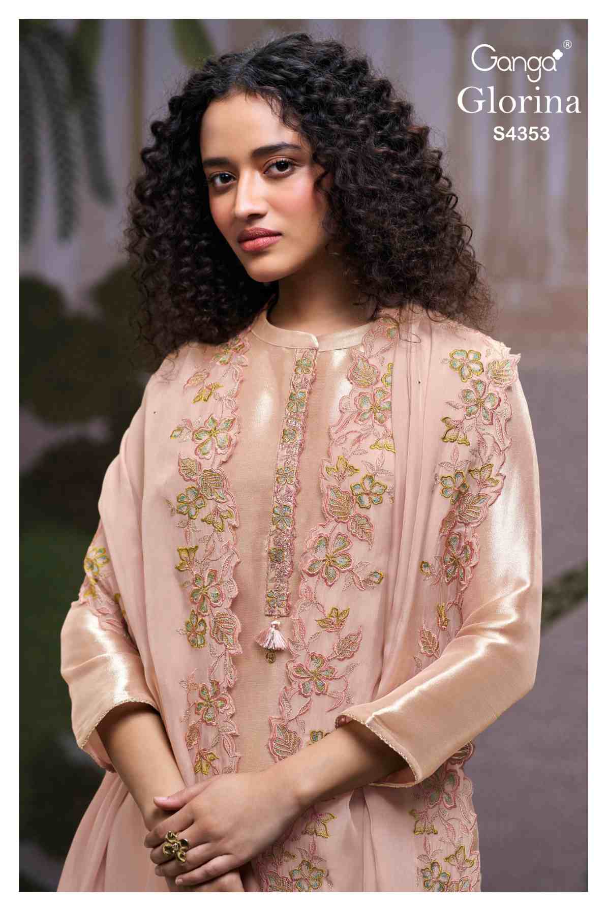 BUY GANGA SUITS ONLINE SALE GANGA GLORINA S4353 FRONT VIEW