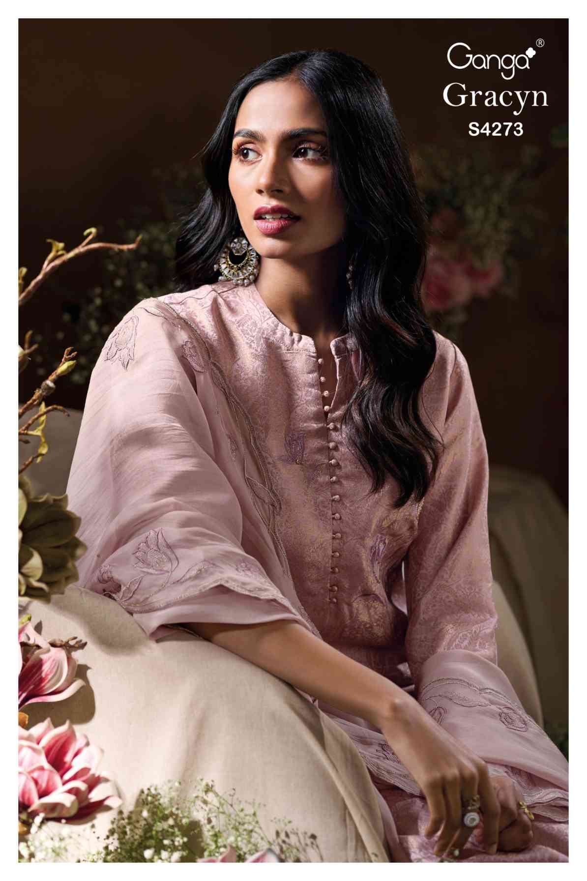BUY GANGA SUITS ONLINE SALE GANGA GRACYN S4273 FULL SET