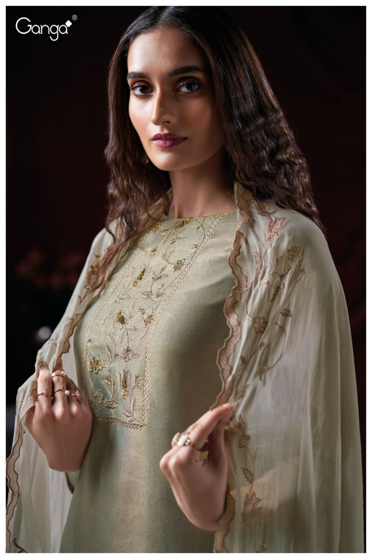 BUY GANGA SUITS ONLINE WHOLESALE GANGA HESPER S3794 TOP DESIGN
