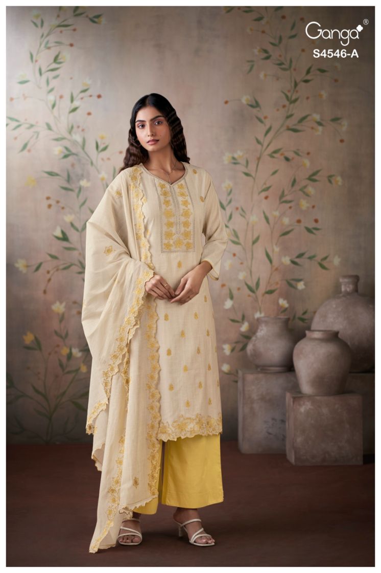 BUY GANGA SUITS ONLINE SALE GANGA HESTIA S4546 FRONT VIEW