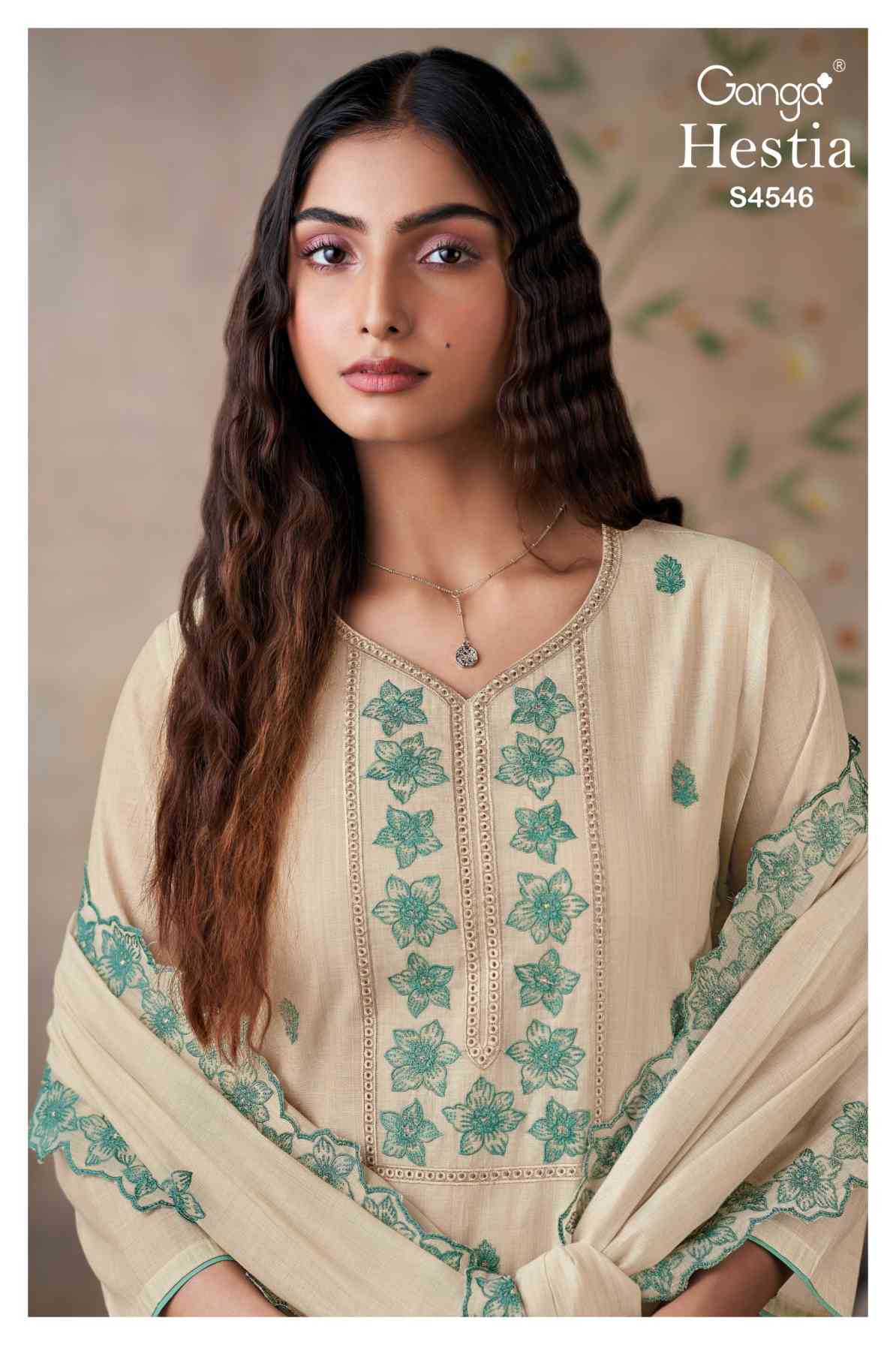 BUY GANGA SUITS ONLINE SALE GANGA HESTIA S4546 TOP DESIGN