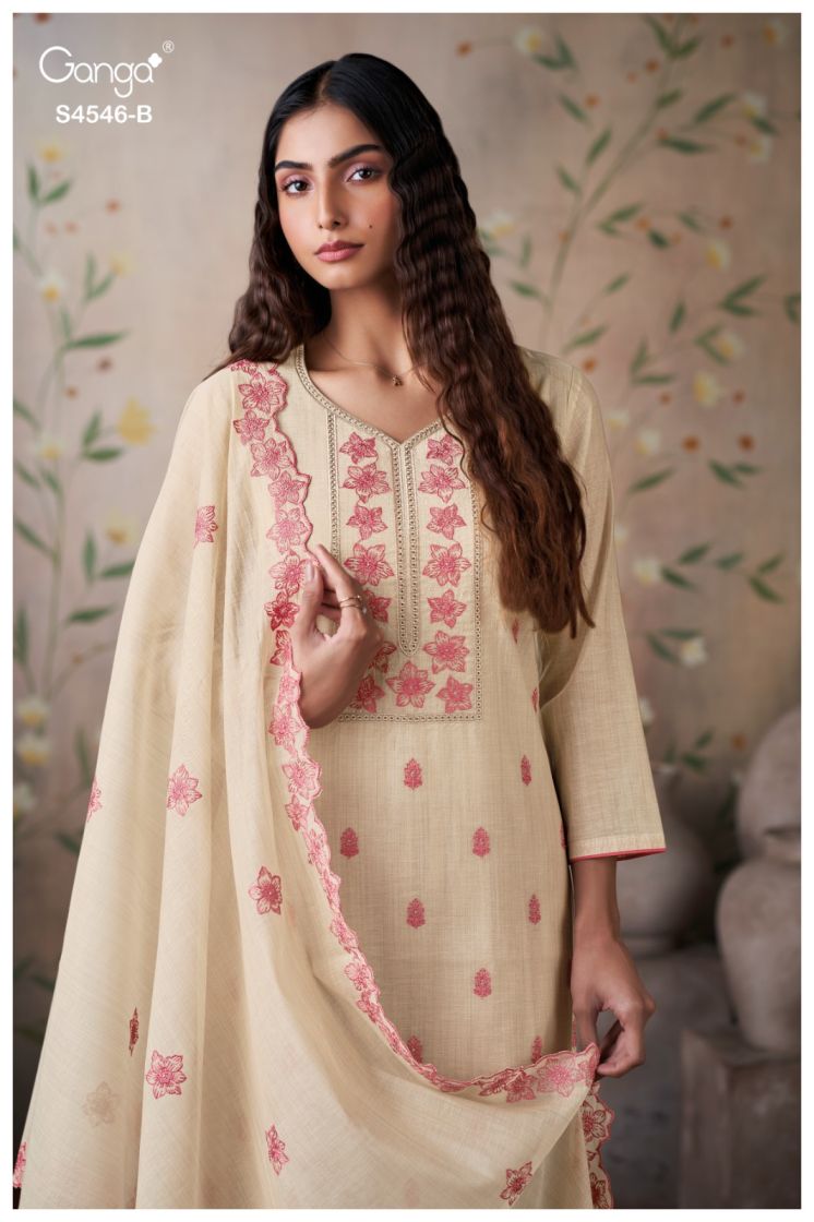 BUY GANGA SUITS ONLINE SALE GANGA HESTIA S4546 BACK VIEW