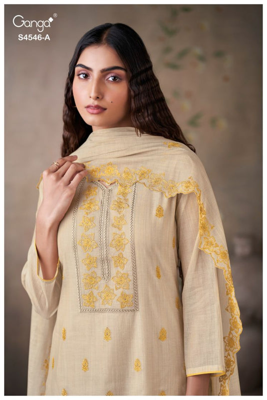 BUY GANGA SUITS ONLINE SALE GANGA HESTIA S4546 CLOSEUP IMAGE