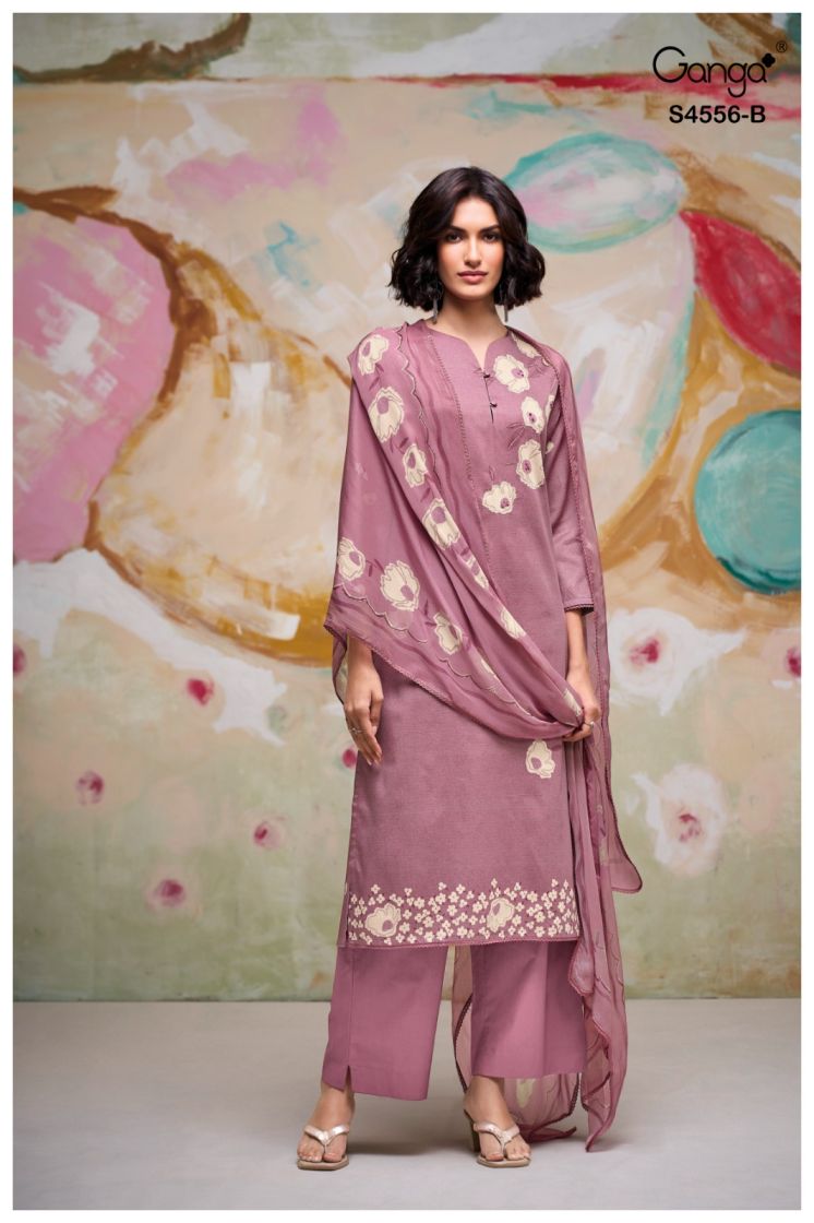 BUY GANGA SUITS ONLINE SALE GANGA HEYSHA S4556 FRONT VIEW