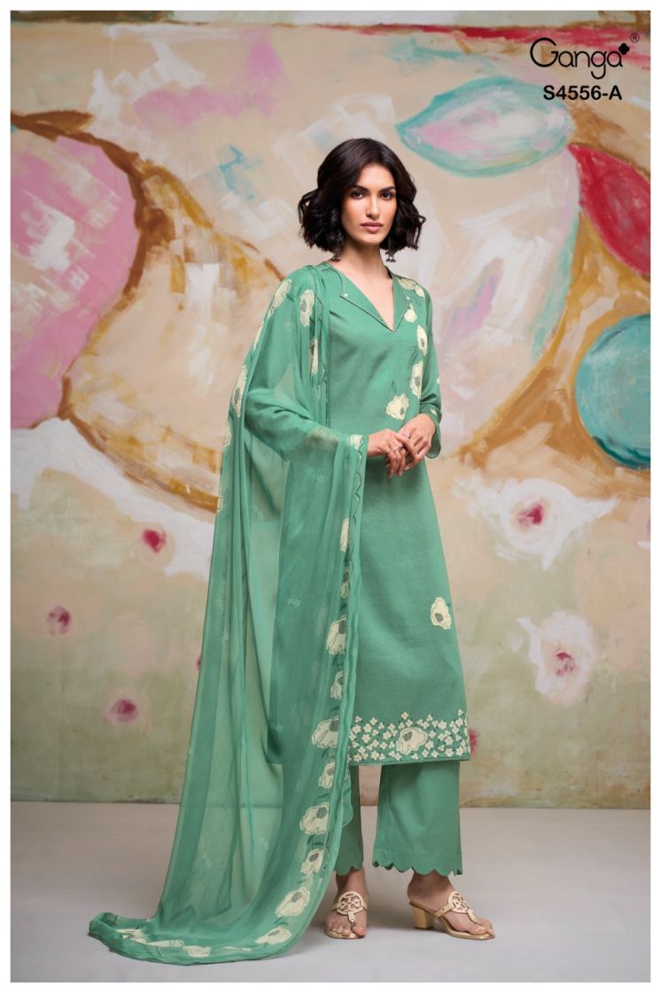 BUY GANGA SUITS ONLINE SALE GANGA HEYSHA S4556 TOP DESIGN