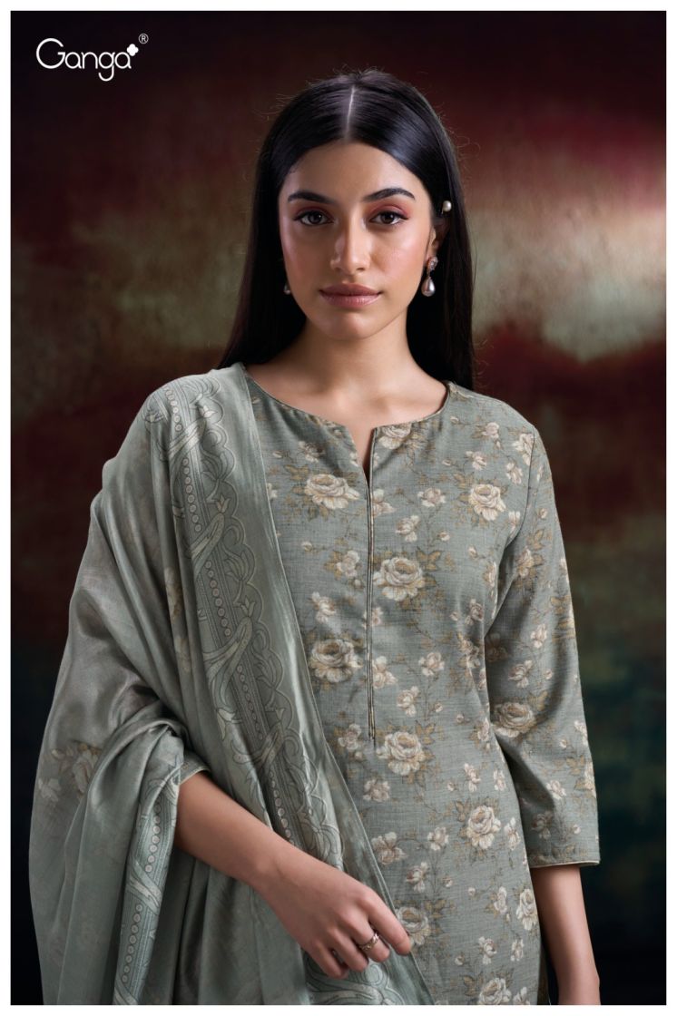 BUY GANGA SUITS GANGA HLAING S2869 NEW CATALOGUE