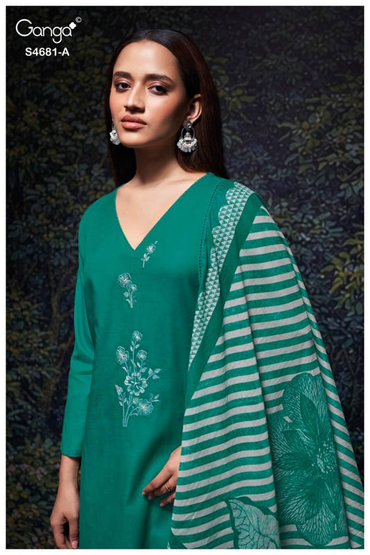 BUY GANGA SUITS ONLINE GANGA HRIDIKA S4681 PREMIUM SUIT