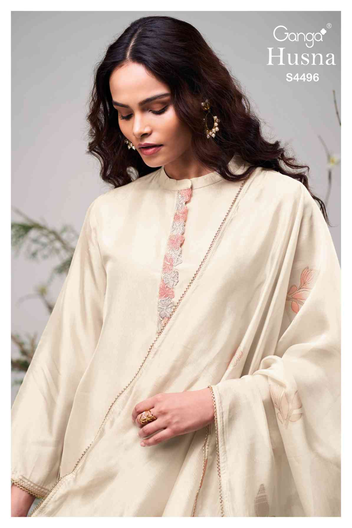 BUY GANGA SUITS ONLINE SALE GANGA HUSNA S4496 TOP DESIGN