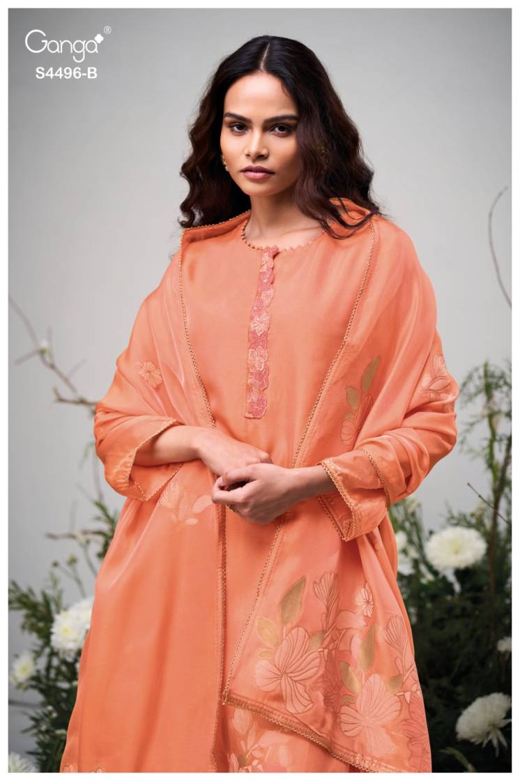 BUY GANGA SUITS ONLINE SALE GANGA HUSNA S4496 PREMIUM SUIT