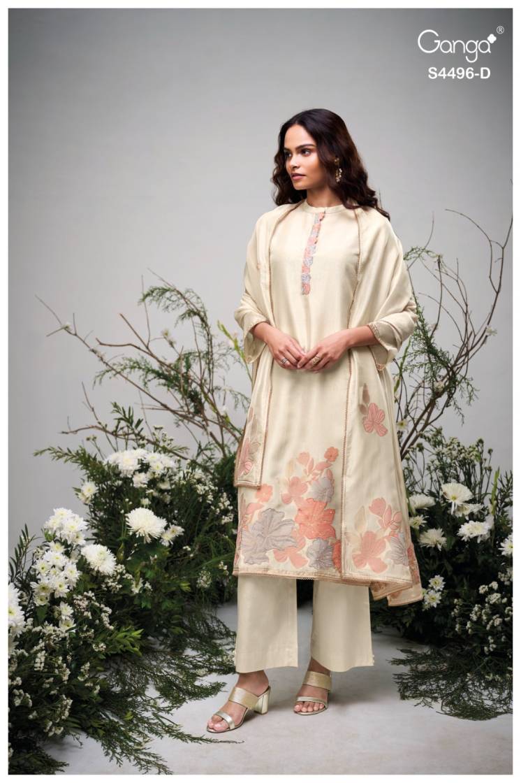 BUY GANGA SUITS ONLINE SALE GANGA HUSNA S4496 BACK VIEW