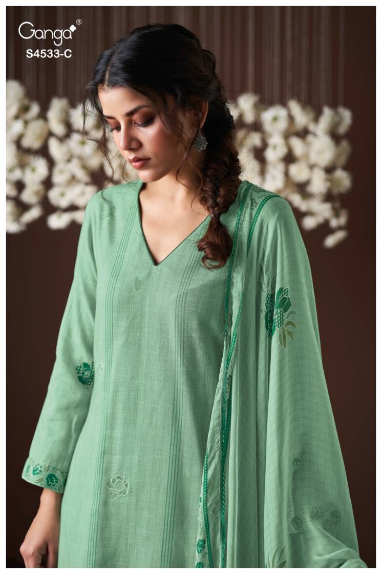 BUY GANGA SUITS ONLINE GANGA HYSRA S4533 TOP DESIGN