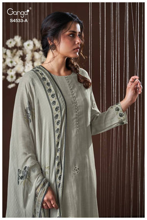 GANGA HYSRA S4533 PREMIUM COTTON LINEN SUIT