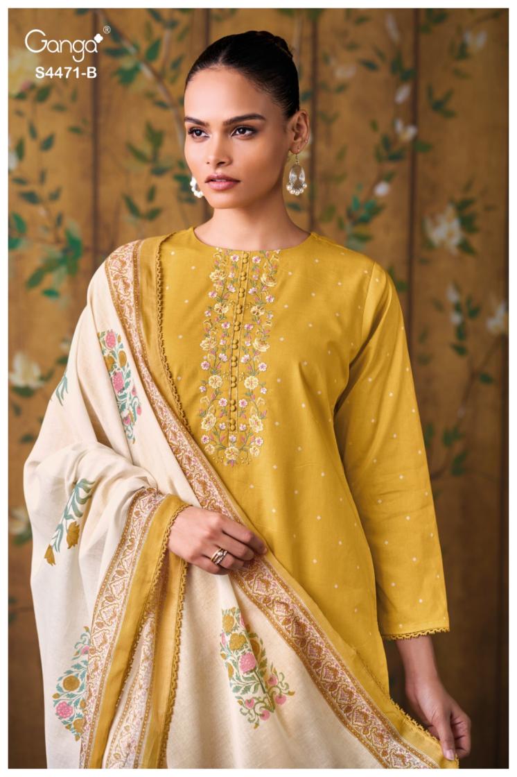 BUY GANGA SUITS ONLINE SALE GANGA IREEM S4471 BACK VIEW